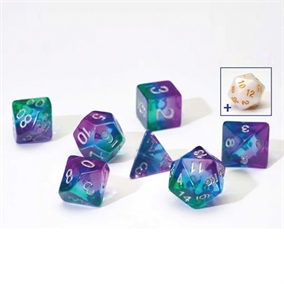 Blue Aurora Translucent - Rollespilsterninger - Sirius Dice